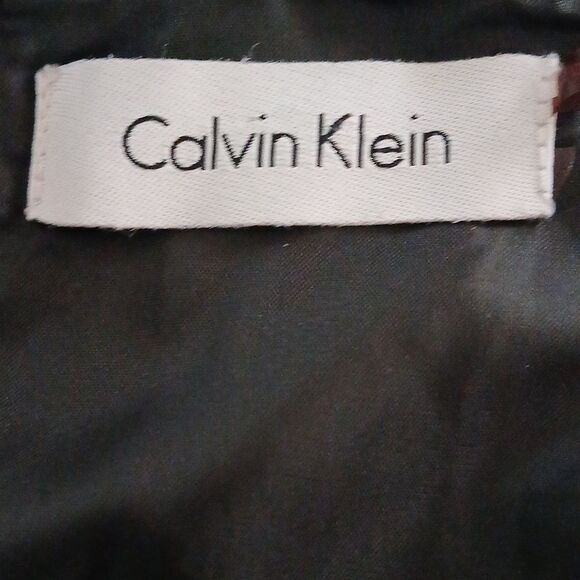 Calvin Klein black sleeveless flare business party simple dress Sz 12 EUC - Picture 7 of 8